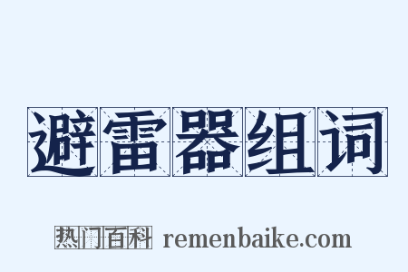 避雷器组词是什么意思的图片